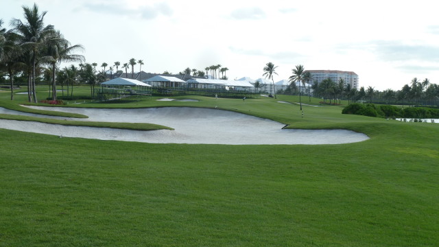 The 18th fairway at the Ocean Club