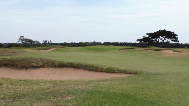 The 11th fairway at Barwon Heads Golf Club