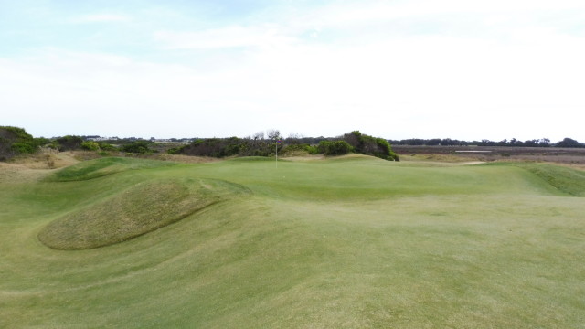 The 13th green at Barwon Heads Golf Club