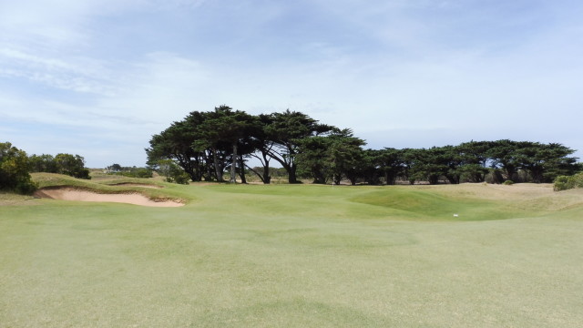 The 15th fairway at Barwon Heads Golf Club