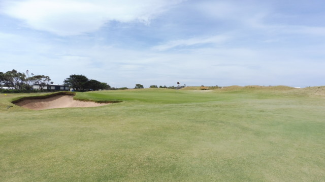 The 16th green at Barwon Heads Golf Club