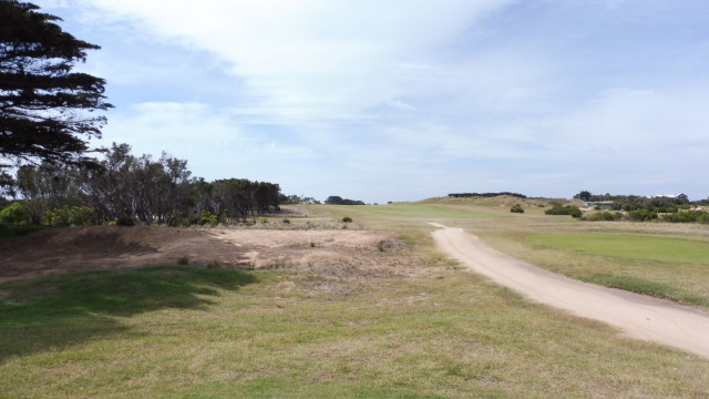 The 16th tee at Barwon Heads Golf Club