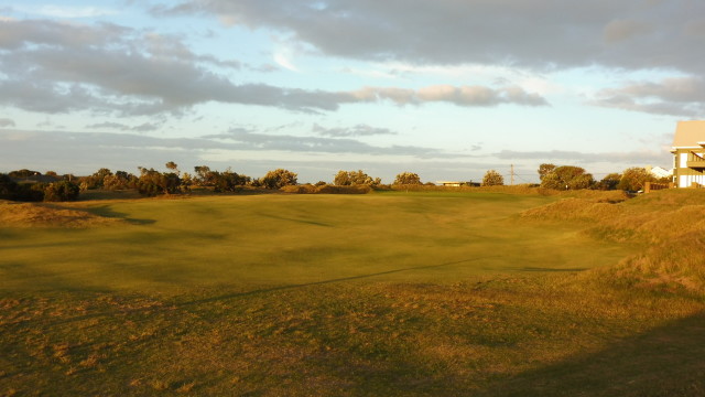 View of the 18th fairway at Barwon Heads Golf Club