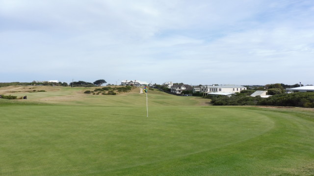 The 1st green at Barwon Heads Golf Club