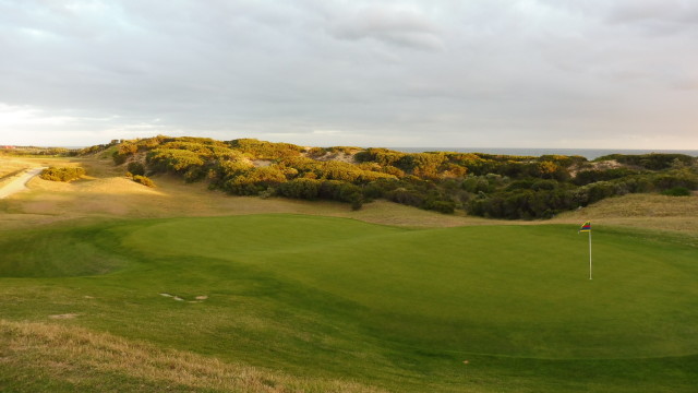 The 4th green at Barwon Heads Golf Club