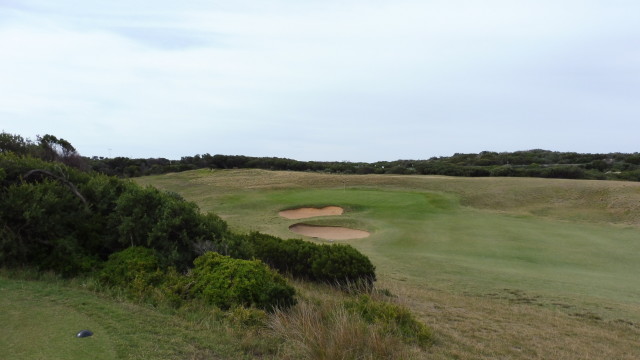 The 5th green at Barwon Heads Golf Club