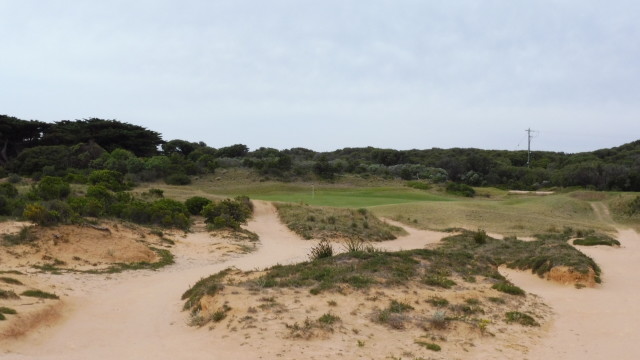 The 8th hole at Barwon Heads Golf Club