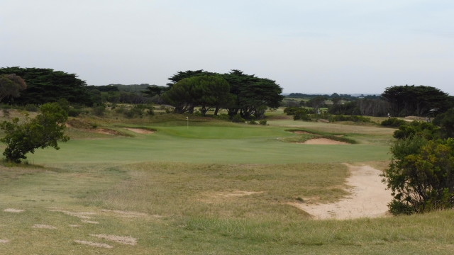 The 9th fairway at Barwon Heads Golf Club