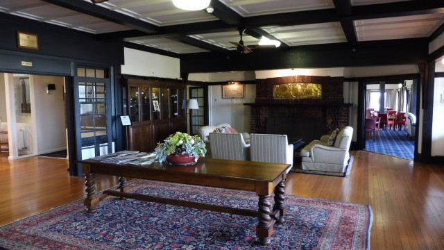 Lounge in the clubhouse at Barwon Heads Golf Club