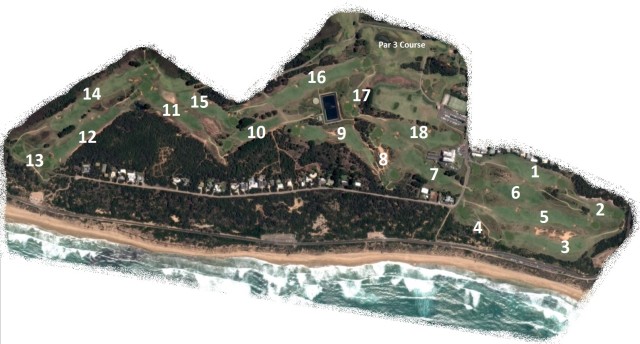 Map of Barwon Heads Golf Club